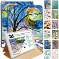 thumbnail image 1 of DuraSafe Cases for iPad 10.2 Inch 8 7 2020 2019 [ iPad 8th / 7th Gen ] A2197 A2198 A2200 A2270 A2428 A2429 A2430 Printed Folio Silicone Shell Smart Cover with Honeycomb Cooling Feature - Color Emblem, 1 of 8