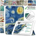 thumbnail image 1 of DuraSafe Cases iPad 4 iPad 3 iPad 2 - 9.7 [ iPad 4th / 3rd / 2nd Old Model ] A1396 A1416 A1430 A1403 A1458 A1459 A1460 A1395 A1397 Printed Soft Silicone Transparent Front & Back Cover - Starry Night, 1 of 8