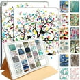 thumbnail image 1 of DuraSafe Cases for iPad 5/6 & Air 1/2-9.7" A1893 A1954 A1822 A1823 A1566 A1567 A1474 A1475 A1476 Printed Folio Silicone Smart Cover with Honeycomb Cooling Feature - Tree & Nest, 1 of 9
