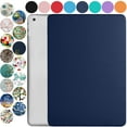 thumbnail image 1 of DuraSafe Cases iPad 5th 6th 9.7 Inch Air 2nd 1st [ iPad 5 6 Air 1 2 ] A1893 A1954 A1822 A1823 UltraSlim Lightweight Shock Absorbant Flexible TPU Protective Clear Case - Navy Blue, 1 of 6