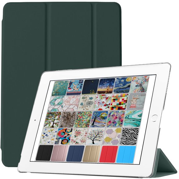 DuraSafe Cases for iPad 7.9 Inch Mini 3 Mini 2 Mini 1 Gen [ Mini 3rd 2nd 1st ] MH3F2LL/A MH3G2LL/A MH3E2LL/A Slim Lightweight Protective PC Dual Angle Stand Cover - Dark Green