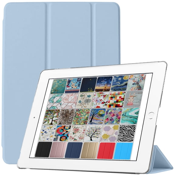 DuraSafe Cases for iPad 7.9 Inch Mini 3 Mini 2 Mini 1 Gen [ Mini 3rd 2nd 1st ] MH3F2LL/A MH3G2LL/A MH3E2LL/A Slim Lightweight Protective PC Dual Angle Stand Cover - Light Blue