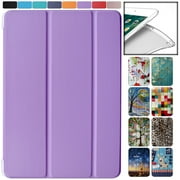 DuraSafe Cases iPad 9.7 5th 6th Gen Air 1st 2nd Gen [iPad 5 6 Air 1 2] Generation MRJN2LL/A MR7G2LL/A MP2F2LL/A MP2G2LL/A MD785LL/A MD788LL/A MGLW2LL/A MGL12LL/A Sleek design Flip Case - Purple