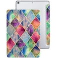 thumbnail image 1 of DuraSafe Cases iPad 9.7 Inch 5 6 Air 1 2 [iPad 5th 6th Air 1st 2nd ] MRJN2LL/A MR7G2LL/A MP2F2LL/A MP2G2LL/A MD785LL/A MD788LL/A MGLW2LL/A Printed PC Protective Clear Back Cover - Diamond Grid, 1 of 7