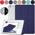 thumbnail image 1 of DuraSafe Cases for iPad 9.7 Inch 5 6 Air 1 2 [iPad 5th 6th Air 1st 2nd ] A1893 A1954 A1822 A1823 A1566 A1567 A1474 A1475 A1476 Smart TriFold Durable Cover with Bump up Corner - Navy Blue, 1 of 7
