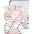 thumbnail image 1 of DuraSafe Cases iPad 9.7 Inch 5 6 Air 1 2 [iPad 5th 6th Air 1st 2nd ] MRJN2LL/A MR7G2LL/A MP2F2LL/A MP2G2LL/A MD785LL/A MD788LL/A MGLW2LL/A Printed PC Protective Clear Back Cover - Marble Pink, 1 of 7