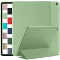 thumbnail image 1 of DuraSafe Cases iPad 9.7 Inch 5 6 Gen Air 1 2 MRJN2LL/A MR7G2LL/A MR7F2LL/A MP2F2LL/A MP2G2LL/A MPGT2LL/A With Soft Silicone Back and Flip Stand Cover - Tea Green, 1 of 8