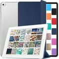 thumbnail image 1 of DuraSafe Cases iPad 9.7 Inch 5 6 Gen Air 1 2 MRJN2LL/A MR7G2LL/A MR7F2LL/A MP2F2LL/A MP2G2LL/A MPGT2LL/A iPad Cover with Translucent Hard Back - Navy Blue, 1 of 8