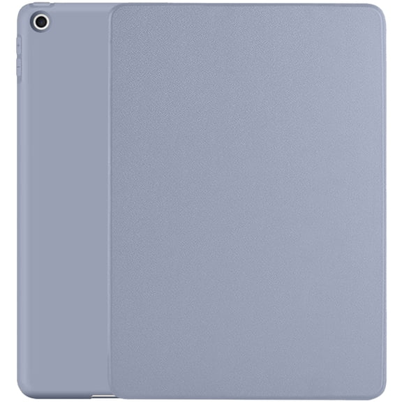 DuraSafe Cases iPad 9.7 Inch Air 2nd 1st 6th 5th Gen [ iPad 6 5 Air 2 1 ] MH2V2LL/A MH2W2LL/A MH2U2LL/A MGLW2LL/A MGL12LL/A MH0W2LL/A TriFold Soft Silicone Shock Proof Magnetic Flip Case - Purple