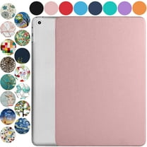DuraSafe Cases iPad 9.7 Inch Air 2nd 1st 6th 5th Gen [ iPad 6 5 Air 2 1 ] MH2V2LL/A MH2W2LL/A MH2U2LL/A MGLW2LL/A MGL12LL/A MH0W2LL/A Slim TPU Transparent Back Cover Adjustable Stand - Rose Gold