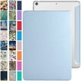 thumbnail image 1 of DuraSafe Cases for iPad 9.7 Inch Air 2nd Generation [ Air 2 2014 ] MH2V2LL/A MH2W2LL/A MH2U2LL/A MGLW2LL/A MGL12LL/A TriFold PC Lightweight Smart PU Leather Protective Hard Back Cover - Light Blue, 1 of 4