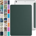 thumbnail image 1 of DuraSafe Cases for iPad 9.7 Inch Air 2nd Generation [ Air 2 2014 ] MH2V2LL/A MH2W2LL/A MH2U2LL/A MGLW2LL/A MGL12LL/A TriFold PC Lightweight Smart PU Leather Protective Hard Back Cover - Dark Green, 1 of 4