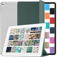 thumbnail image 1 of DuraSafe Cases for iPad 9.7 Inch Pro 9.7 2016 [ Pro 9.7 2016 ] MLMP2LL/A MM172LL/A MLMN2LL/A MLMW2LL/A MLMX2LL/A MM192LL/A MLMV2LL/A iPad Cover with Translucent Hard Back - Dark Green, 1 of 4