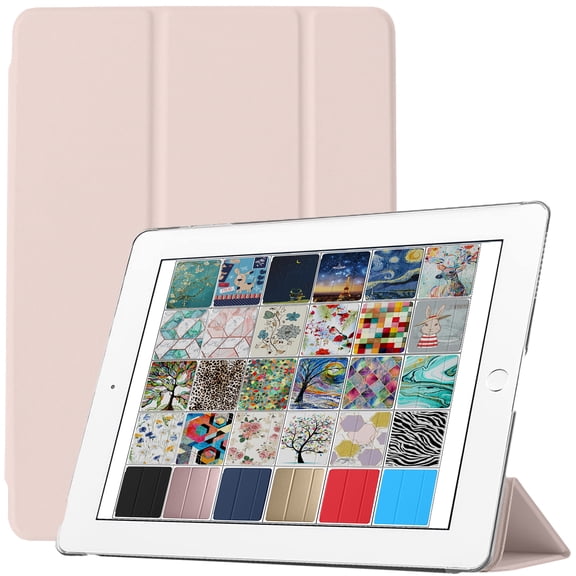DuraSafe Cases for iPad 9th 2021 8th 2020 7th 2019 Generation [ iPad 9 iPad 8 iPad 7 ] 10.2 Inch MK663LL/A MK673LL/A MW6Y2LL/A Slim Lightweight Protective PC Dual Angle Stand Cover - Light Pink