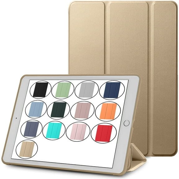 DuraSafe Cases iPad Mini 1st Gen/Mini 2nd Gen/Mini 3rd Gen - 7.9 MGNV2LL/A MGYE2LL/A MGNR2LL/A ME276LL/A ME279LL/A ME277LL/A Ultra Slim Case with Auto Sleep/Wake Function & Classic TPU Back - Gold
