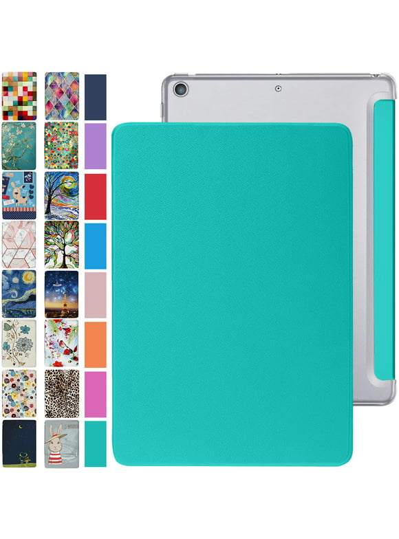 DuraSafe Cases iPad Mini 4 7.9 Inch 2015 [ Mini 4th Gen ] A1538 A1550 MK6K2LL/A MK6J2LL/A MK6L2LL/A MK9J2LL/A MK9H2LL/A Trifold Hard Smart PC Translucent Back Cover - Green