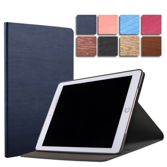 DuraSafe Cases iPad Mini 5 / Mini 4 7.9 Inch [ Mini 5th 4th Gen ] A1538 A1550 MK6K2LL/A MK6J2LL/A MK6L2LL/A Tree Texture Folio Smart Cover with Protective Sleek & Classic Design - Navy Blue