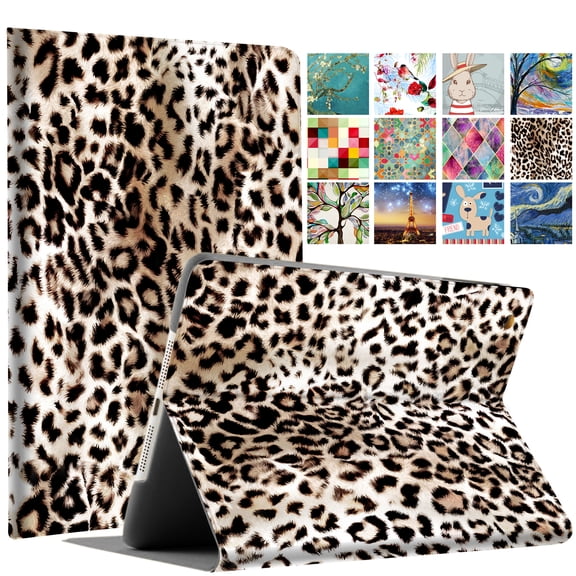 DuraSafe Cases for iPad Mini 5 / Mini 4 7.9 Inch [ Mini 5th 4th Gen ] A1538 A1550 Printed Folio Magnetic Smart Protective Sleek & Classic Design Cover - Leopard