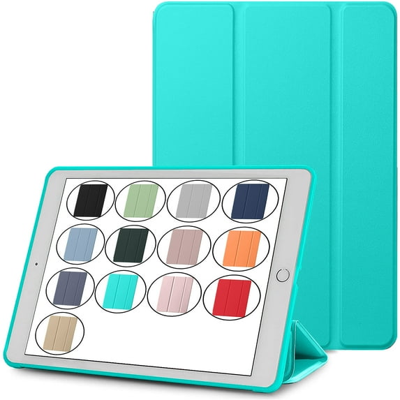 DuraSafe Cases for iPad Mini 5th Gen 2019-7.9 MUQY2LL/A MUQW2LL/A MUQX2LL/A MUU62LL/A MUU32LL/A MUU52LL/A MUXH2LL/A Ultra Slim Case with Auto Sleep/Wake Function & Classic TPU Back - Green
