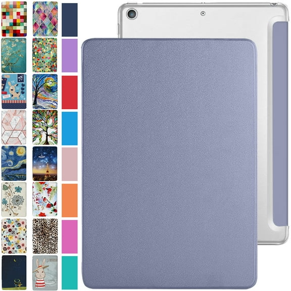 DuraSafe Cases for iPad PRO 11 1st 2018 [ PRO 11 Inch 1 Generation ] MU0T2LL/A MU0Y2LL/A MTXN2LL/A MTXP2LL/A TriFold PC Lightweight Smart PU Leather Protective Hard Back Cover - Gray