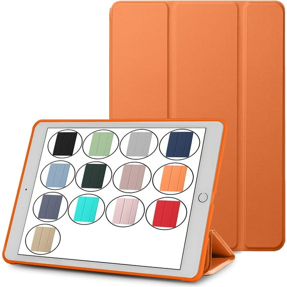 DuraSafe Cases for iPad PRO 11-1st Gen MTXN2LL/A MTXP2LL/A MTXR2LL/A MTXQ2LL/A MTXT2LL/A MTXU2LL/A (Will Not Fit on PRO 11 2020) Ultra Slim Cover Supports Pencil Pair & Charging, TPU Back - Orange
