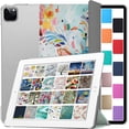 thumbnail image 1 of DuraSafe Cases iPad PRO 11 2020 2021 2022 [ PRO 11 Inch 2 3 4 Generation ] Trifold Printed PC Lightweight Protective Clear Back Cover - Deer Print, 1 of 7