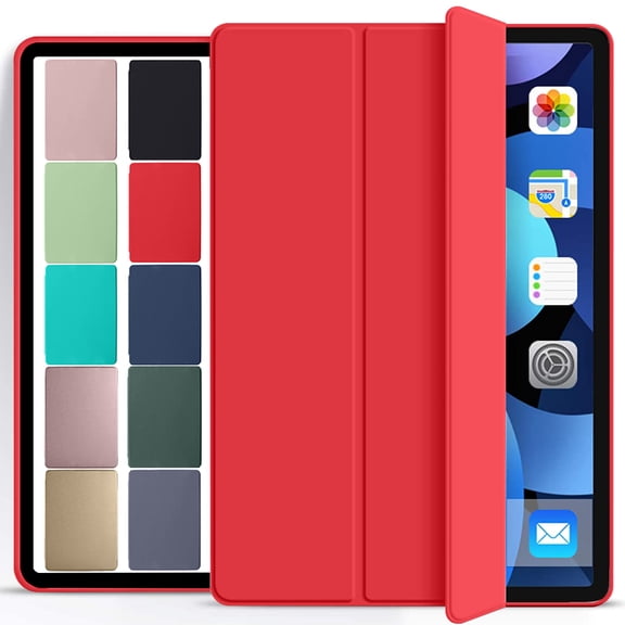 DuraSafe Cases iPad PRO 11 Inch 1 Gen 2018 [ PRO 11 1st ] MU0T2LL/A MU0Y2LL/A MTXN2LL/A MTXP2LL/A Protective Durable Shock Proof Supportive Magnetic Dual Angle Stand Cover - Red