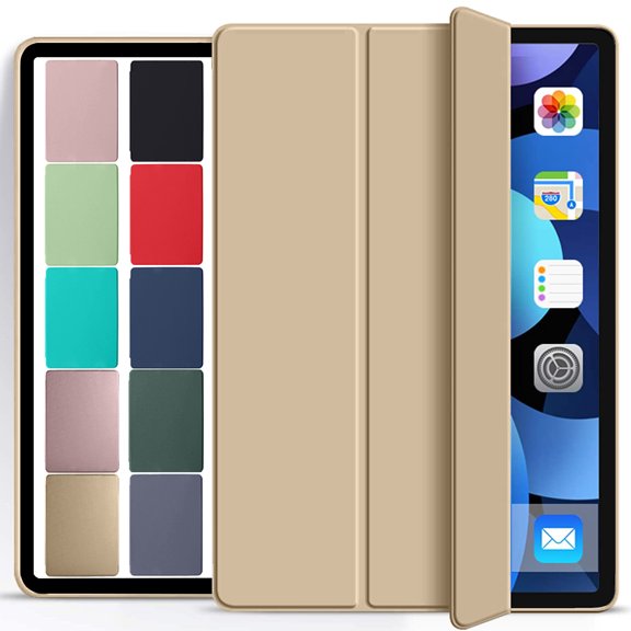 DuraSafe Cases iPad PRO 11 Inch 1 Gen 2018 [ PRO 11 1st ] MU0T2LL/A MU0Y2LL/A MTXN2LL/A MTXP2LL/A Protective Durable Shock Proof Supportive Magnetic Dual Angle Stand Cover - Gold