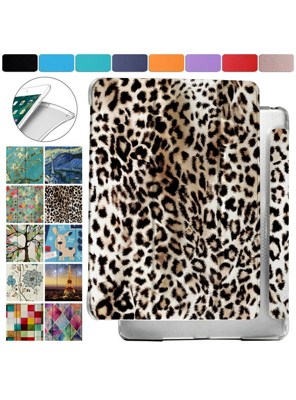 DuraSafe Cases iPad PRO 11 Inch 2 2020 3 2021 4 2022 [ PRO 11 2nd 3rd 4th ] Shock Proof Magnetic Dual Angle Stand with Honeycomb Pattern Printed Cover - Leopard