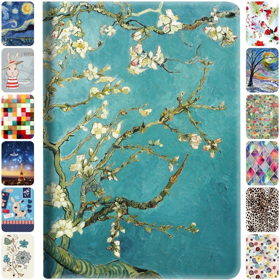 DuraSafe Cases iPad PRO 11 Inch 2 2020 3 2021 4 2022 [ PRO 11 2nd 3rd 4th ] Smart Auto Sleep/Wake Slim Profile with Adjustable Viewing Angle Stand Printed Flip Cover - Blossom