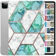 thumbnail image 1 of DuraSafe Cases iPad PRO 11 Inch 2 3 4 Gen [ PRO 11 2nd 2020 3rd 2021 4th 2022 ] A2377 A2459 A2228 A2068 A2230 A1980 A2013 A1934 A1979 Printed Slim Hard Shell Stand Cover - Marble Green, 1 of 8