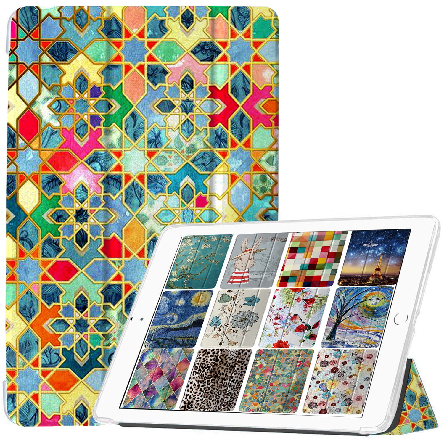DuraSafe Cases for iPad PRO 11 2nd 2020 [ PRO 11 Inch 2 Generation ] A2228 A2068 A2230 MY232HN/A MY252HN/A MY332HN/A Trifold Slim Smart TPU Transparent Back Cover with Adjustable Stand Feature