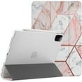 thumbnail image 1 of DuraSafe Cases iPad PRO 12.9 4 5 6 Gen 2020 2021 2022 [ iPad 12.9 Inch 4th 5th 6th ] A2229 A2069 A2232 A2233 MGNV2LL/A MGYE2LL/A MGNR2LL/A ME279LL/A Printed Hard Transparent Back Cover - Marble Pink, 1 of 6