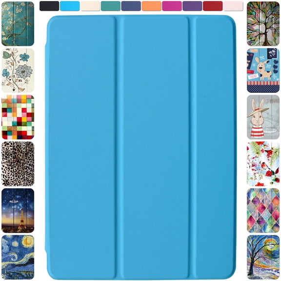 DuraSafe Cases iPad PRO 12.9 Inch 4th 5th 6th Gen [ Pro 12.9 4 5 6 Gen ] MY2H2LL/A MXAT2LL/A MXAV2LL/A MXAX2LL/A MY2J2LL/A MXAU2LL/A MXAW2LL/A MXAY2LL/A Slim Auto Sleep / Wake PC Cover - Blue