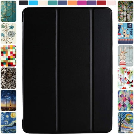 DuraSafe Cases iPad PRO 12.9 Inch 4th 5th 6th Gen [ Pro 12.9 4 5 6 Gen ] MY2H2LL/A MXAT2LL/A MXAV2LL/A MXAX2LL/A MY2J2LL/A MXAU2LL/A MXAW2LL/A MXAY2LL/A Slim Auto Sleep / Wake PC Cover - Black
