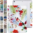 thumbnail image 1 of DuraSafe Cases iPad PRO 12.9 Inch 4th 5th 6th [ Pro 12.9 4 5 6 ] MY3K2LL/A MY3J2LL/A MY2H2LL/A MY2J2LL/A TriFold Printed PC Lightweight Protective Clear Back Cover - Birds & Flowers, 1 of 8