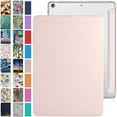 thumbnail image 1 of DuraSafe Cases iPad PRO 12.9 Inch 5th 4th [ Pro 12.9 4 5 Generation 2020 2021 ] MHNR3LL/A MHNT3LL/A MY3K2LL/A MY3J2LL/A TriFold PC Lightweight Smart PU Leather Protective Hard Back Cover - Light Pink, 1 of 4