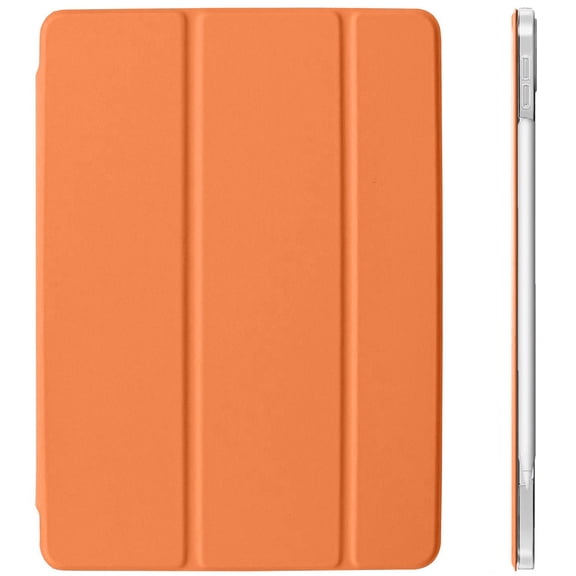 DuraSafe Cases iPad PRO 12.9 Inch 6th 5th 4th Gen [ Pro 12.9 2022 2021 2020 6 5 4 Gen ] Ultra Slim Smart Auto Sleep / Wake PC Cover - Orange