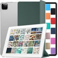 thumbnail image 1 of DuraSafe Cases iPad PRO 4th Gen 2020 12.9 Inch [ 4 Gen ] MY2H2LL/A MXAT2LL/A MXAV2LL/A MXAX2LL/A MY2J2LL/A MXAU2LL/A MXAW2LL/A MXAY2LL/A iPad Cover with Translucent Hard Back - Dark Green, 1 of 3