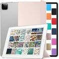 thumbnail image 1 of DuraSafe Cases iPad PRO 4th Gen 2020 12.9 Inch [ 4 Gen ] MY2H2LL/A MXAT2LL/A MXAV2LL/A MXAX2LL/A MY2J2LL/A MXAU2LL/A MXAW2LL/A MXAY2LL/A iPad Cover with Translucent Hard Back - Light Pink, 1 of 4