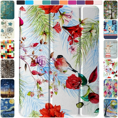 DuraSafe Cases iPad Pro 10.5 2017 Inch Air 3 [ Air 3rd 2019 ] Generation MUUL2LL/A MUUK2LL/A MUUJ2LL/A MUUT2LL/A Ultra Slim Smart Auto Sleep / Wake Printed PC Cover - Birds & Flowers