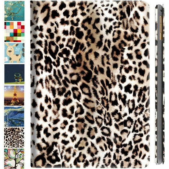 DuraSafe Latest iPad 10.9 inch 2022 10th Generation Lightweight Folio Cover A2696 MPQ13LL/A MPQ33LL/A MPQ03LL/A MPQ23LL/A A2757 MPQ93LL/A MPQC3LL/A A2777 MPQ83LL/A MPQA3LL/A MQ6K3LL/A - Leopard