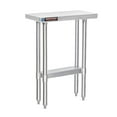 thumbnail image 1 of DuraSteel 24x12 Inch Stainless Steel Table - Metal Table with Adjustable Shelf - NSF Certified Work Table - Cooking & Laundry Prep Table for Kitchen, Restaurant, Home, Commercial Use, 1 of 1