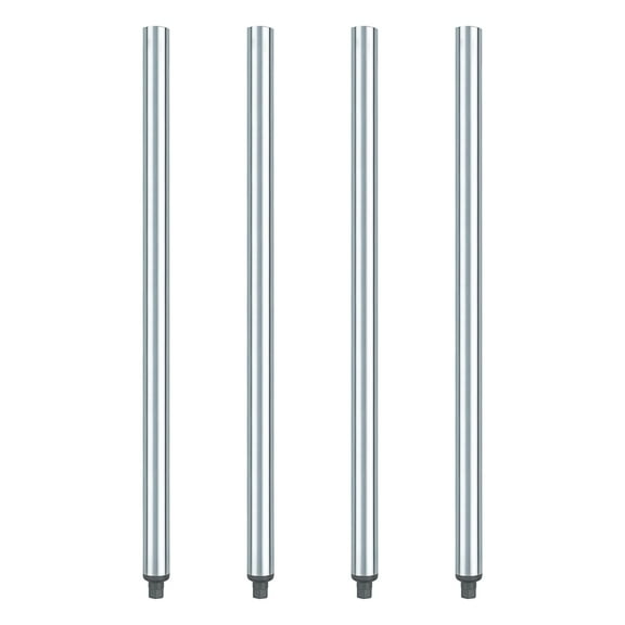 DuraSteel Galvanized Legs for Work Table - 33.5 inch Replacement Galvanized Legs - Fits Commercial Food Prep Stainless Steel Utility Table or Maple Wood Worktable