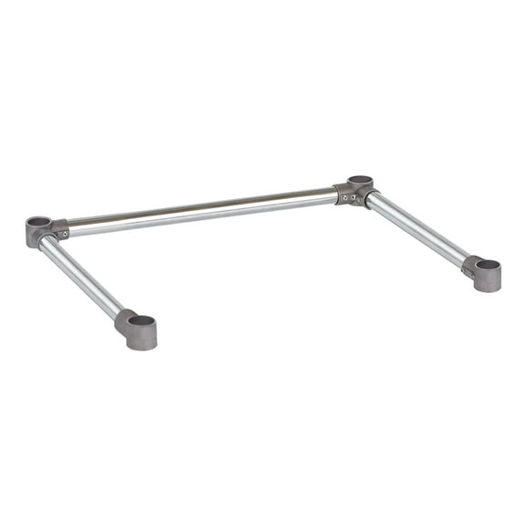 DuraSteel Open Base Work Table Bracing - 24 x 30 Inch Table Stabilizing Leg Cross Braces - Fits Commercial Food Prep Stainless Steel or Maple Wood Worktable