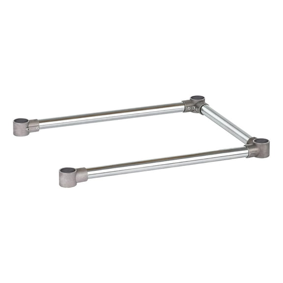 DuraSteel Open Base Work Table Bracing - 30 x 18 Inch Table Stabilizing Leg Cross Braces - Fits Commercial Food Prep Stainless Steel or Maple Wood Worktable