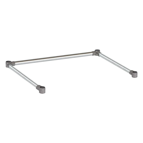 DuraSteel Open Base Work Table Bracing - 30 x 36 Inch Table Stabilizing Leg Cross Braces - Fits Commercial Food Prep Stainless Steel or Maple Wood Worktable
