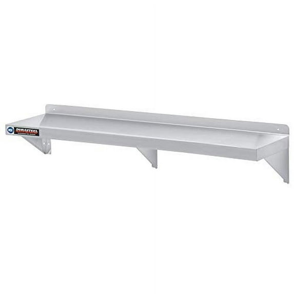 DuraSteel Stainless Steel Wall Mount Shelf 72" Wide x 14" Deep Commercial Grade - NSF Certified - Good for Restaurant, Bar, Home, Kitchen, Laundry, Garage and Utility Room