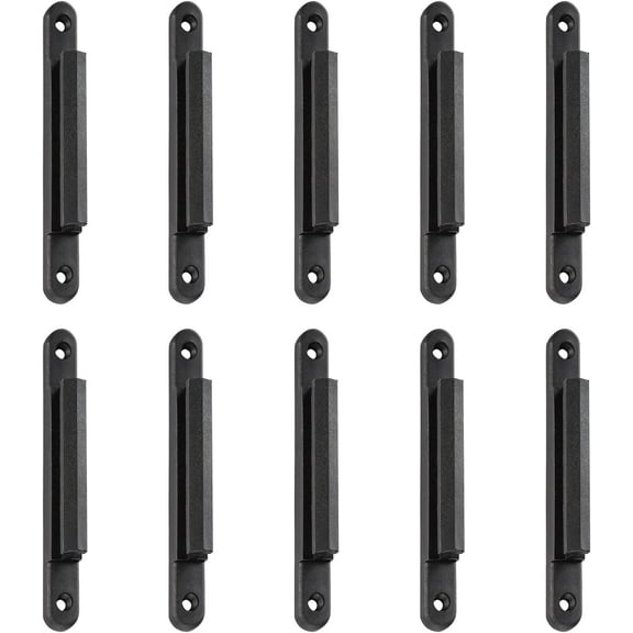DuraSteel Wall Queue Barrier Receiver Clip - Additional Retractable Belt Barrier Clips - Wall Mounted Type - 10 Pcs/Pack