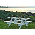 thumbnail image 1 of DuraTrel 6' Traditional White Vinyl Picnic Table, 1 of 5